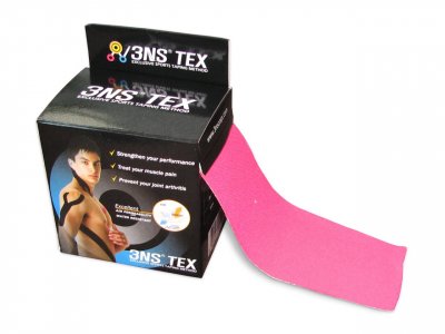 3NS Kineziotape bavlna 5 cm x 5 m - růžová