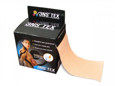 3NS Kineziotape bavlna 5 cm x 5 m - tělová